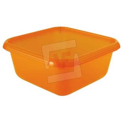 BACINELLA BAGNO CATINO VASCHETTA PER LA CASA MODELLO QUADRO PER RIPORRE  BUCATO PANNI E OGGETTI VARI SENZA MANICI IN TERMOPLASTICA LT.6 COLORI