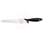 COLTELLO PROFESSIONALE FISKARS DA CUCINA PER PANE LAMA SEGHETTATA IN ACCIAIO INOX 23 CM COLORE MANICO NERO