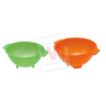 SCOLAPASTA DA CUCINA PICCOLO CON MANICI LATERALI E PIEDINI DI APPOGGIO COLAPASTA PER SCOLARE PASTA E VERDURA IN TERMOPLASTICA DIAMETRO 24 CM COLORI ASSORTITI