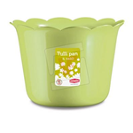 Vasi 'STEFANPLAST' VASO INTERNO ED ESTERO TULLI FIORI TULIPANO  P.CM.30X22 BIANCO