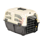 TRASPORTINO PER CANI E GATTI DI PICCOLA E MEDIA TAGLIA SKUDO 3 IATA - CUCCIA PORTATILE ADATTA E CONFORME PER AEREO VIAGGIO,  cm. 60x40x39 h