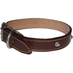 COLLARE CANE CUOIO CON BORCHIE 30MM