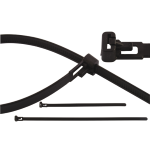 FASCETTE CABLAGGIO APRIBILI NERA 200X7,6 MAURER CF.100PZ - CF. BUSTA
