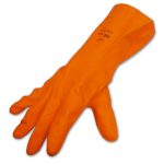 GUANTI LAVORO LATTICE "EXTRA 75" TG. 9" ARANCIO