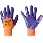 GUANTI LAVORO NITRILE "GLOVEX II" TG. 8" MAURER CON POLSINO