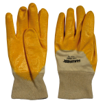 GUANTI LAVORO NITRILE GIALLO TG.10" MAURER LEGGERI - CF. CAVALI