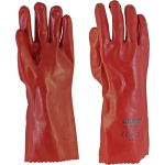 GUANTI LAVORO PVC 100% "ROSSO" LUNGO 35CM TG.10" MAURER