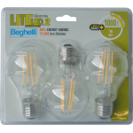 LAMPADA LED FILAMENTO CF.3PZ GOCCIA E27 7W 2700K "BEGHELLI LITELED 58008