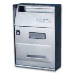 CASSETTA POSTALE ALUBOX "EFFE-T" INOX SATINATA