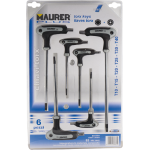 MAURER-PLUS CHIAVI TORX A T IN SERIE MAURER PLUS 6PZ CV - CF. IN BLISTER