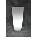 VASO HOME LIGHT TONDO CM.33X70H. GHIAC/BIA