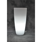 VASO HOME LIGHT TONDO CM.40X90H.GHIAC/BIA