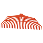SCOPA RACCOLTA FOGLIE E NOCCIOLE 39CM ROSSO