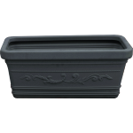 VASO RETTANGOLARE MAXI FESTONATO "ANTRACITE" 100X45X41HCM