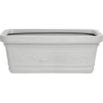 VASO RETTANGOLARE MAXI FESTONATO "BIANCO" 60X32X28HCM