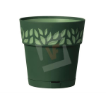Stefanplast VASO CLOE con riserva d'acqua Ø cm. 25x25 h col. Grafite