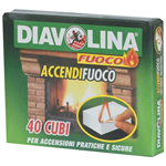 FACCO GIUSEPPE & C. DIAVOLINA ACCENDIFUOCO 40 CUBETTI ART.15300