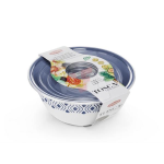 Stefanplast CIOTOLA TOSCA SET 3 PEZZI bianco/blu palace
