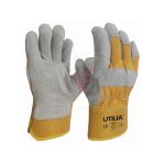 Utilia GUANTI IN PELLE CROSTA BOVINA tg. 11 dorso giallo