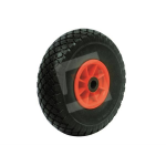 Utilia RUOTA PIENA PER CARRELLI PORTASACCHI cerchione plastica Ø mm.260 foro Ø mm. 16