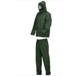 IMPERMEABILE COMPLETO ANTIPIOGGIA CON GIACCA E PANTALONI UOMO/DONNA COLORE VERDE, MISURA M 