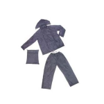 IMPERMEABILE COMPLETO NETTUNO ANTIPIOGGIA CON GIACCA E PANTALONI UOMO/DONNA COLORE BLU, TAGLIA L