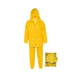 IMPERMEABILE COMPLETO MAURER DA LAVORO CON GIACCA E PANTALONI UOMO/DONNA COLORE GIALLO, TAGLIA L