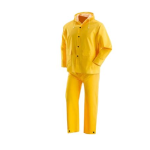 IMPERMEABILE COMPLETO PESANTE MAURER DA LAVORO CON GIACCA E PANTALONI UOMO/DONNA COLORE GIALLO, TAGLIA XL