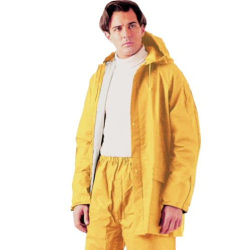 IMPERMEABILE LAVORO PVC PESANTE COMPLETO GIALLO XXL MAURER
