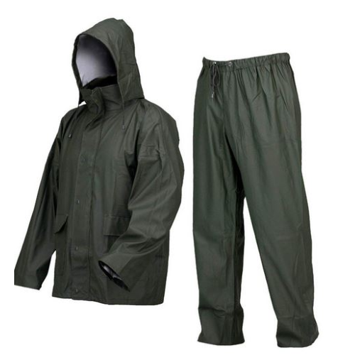 Prodotto: 85297 - IMPERMEABILE COMPLETO ANTIPIOGGIA CON GIACCA E PANTALONI  UOMO/DONNA, COLORE VERDE, TAGLIA L - Protezione ( - Impermeabili e  completi); 36694