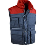 GILET GIUBBOTTO SENZA MANICHE DA LAVORO UOMO/DONNA COLORE BLU NAVY/ROSSO TAGLIA L