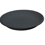 SOTTOVASO TONDO FESTONATO "ANTRACITE" (VASO 50CM) 56X6HCM