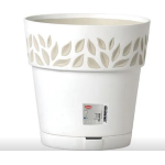 VASO "CLOE" Ø20 BIANCO CON RISERVA ACQUA STEFANPLAST