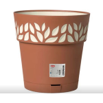 VASO "CLOE" Ø25 TERRACOTTA CON RISERVA ACQUA STEFANPLAST