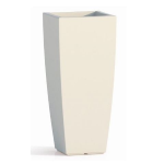 VASO STILO QUADRO TOP BIANCO CM.40X40 H90
