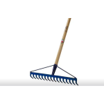 RASTRELLO ZINCATO CON MANICO 16 DENTI FSC PAPILLON