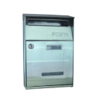 CASSETTA POST.ACCIAIO INOX C/TETTO CM.21X32X9 SICURO