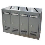 CASSETTA POSTALE SILMEC "31706" 6 ELEMENTI SILVER