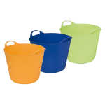 SECCHIO CONTENITORE MULTIUSO PE RINTERNO ED ESTERNO CAPIENTE COLORATO 'FLEX-BAG'  42 cm - 24 lt - VERDE- 1 PEZZO 