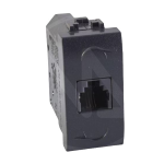 PRESA TELEFONICA LIVING "PLUS" RJ11-4C GRIGIO MAURER