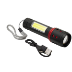 TORCIA LED IN ALLUMINIO MAURER BATTERIA RICARICABILE USB-CF. BLISTER