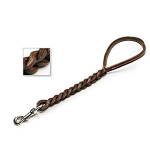 PET GUINZAGLIO CUOIO TRECCIA DOPPIA CM.75