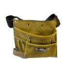 BORSA DA CARPENTIERE ALTE 3 TASCHE IN PELLE C/CINTA