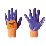 GUANTI LAVORO NITRILE "GLOVEX II" TG.10" MAURER CON POLSINO
