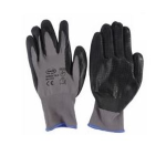 GUANTI NYLON PALMO NITRILE PUNTINATO TG.11 XXL NERO APPENDIB