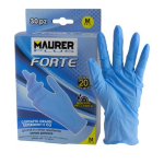 MAURER-PLUS GUANTI MONOUSO NITRILE "FORTE" TG.S MAURER PLUS (CF.30PZ) - CF. SCATOLA