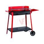 BARBECUE CON RUOTE E MENSOLA cm. 60 x 40 x85 h