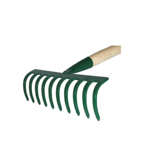 Prodotto: 89206 - RASTRELLO DA GIARDINO 10 DENTI SCOPA MANUALE PER FOGLIE  PRATO ERBA SENZA MANICO - Hobby ( - Rastrelli); 3810