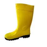 STIVALI DA LAVORO PVC SCARPE UOMO ANTFORTUNISTICA A TRONCHETTO COLORE GIALLO