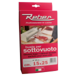 BUSTE SACCHETTI REBER SOTTOVUOTO GROFFATI ROMBO PER ALIMENTI 30 PZ VARIE MISURE